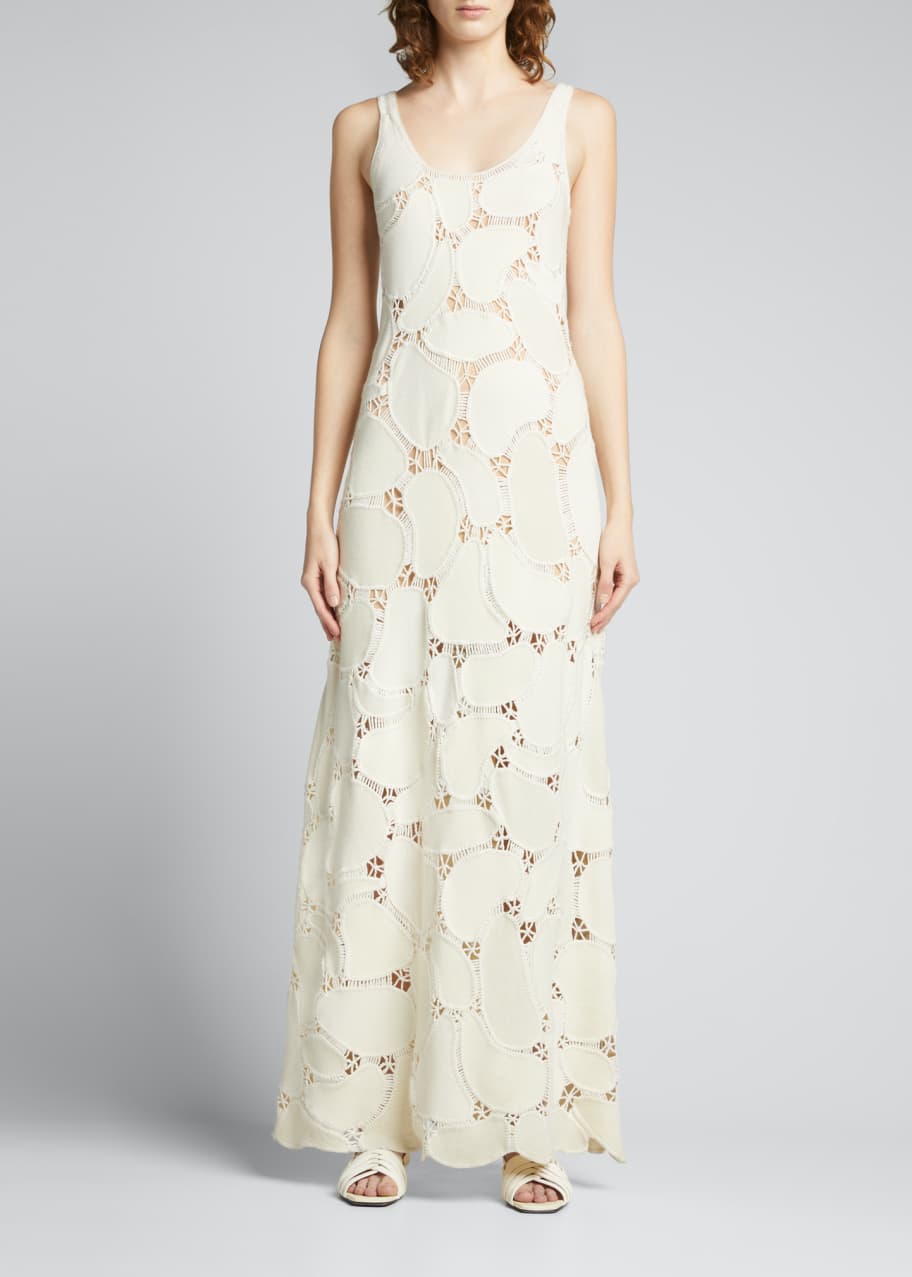 Chloe Patchwork Hand Crochet Maxi Dress Bergdorf Goodman 