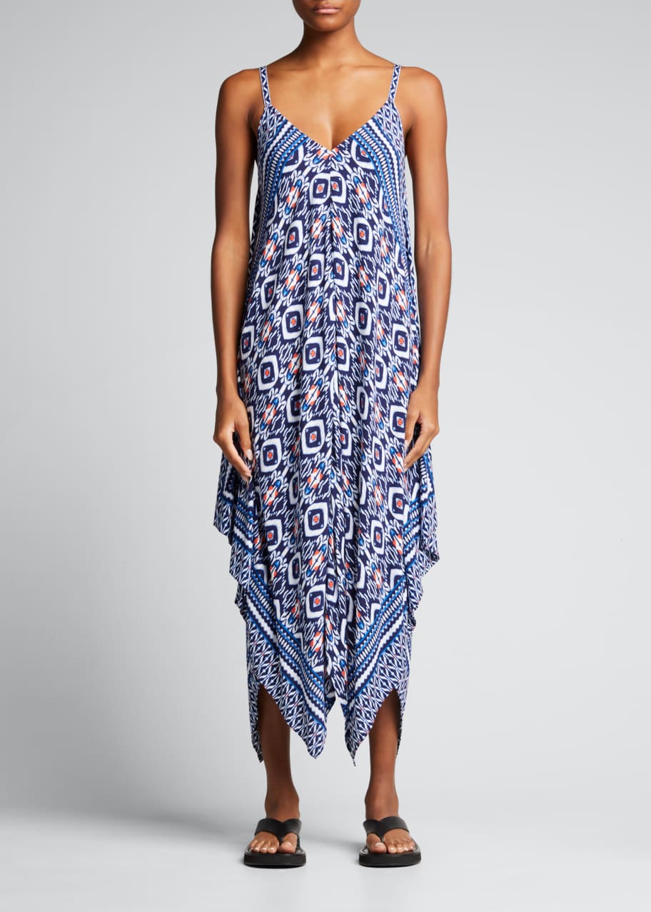 Tommy Bahama Ikat Engineered Scarf Beach/Coverup Dress Bergdorf