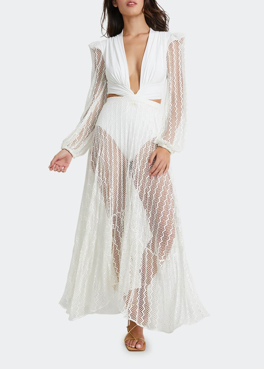 PatBO Lace Beach Skirt - Bergdorf Goodman