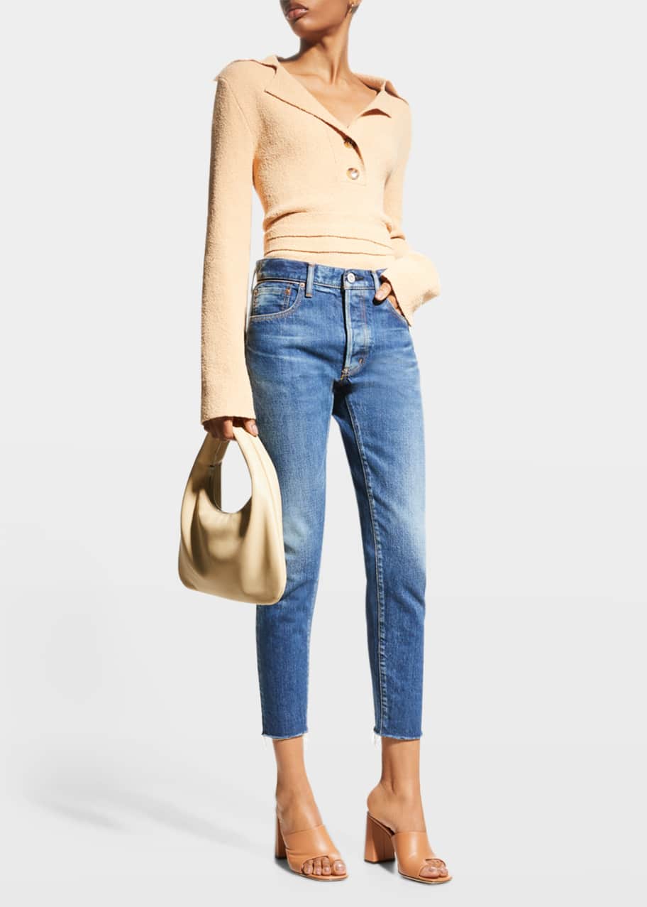 MOUSSY VINTAGE Wilbur Mid-ris Tapered Jeans - Bergdorf Goodman