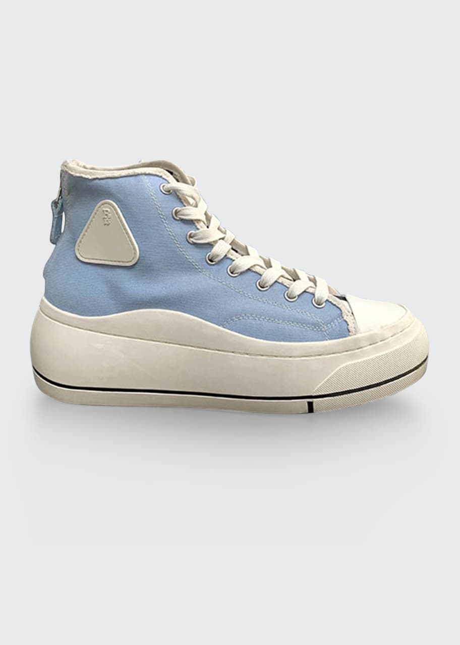 R13 Canvas Zip HighTop Sneakers Bergdorf Goodman