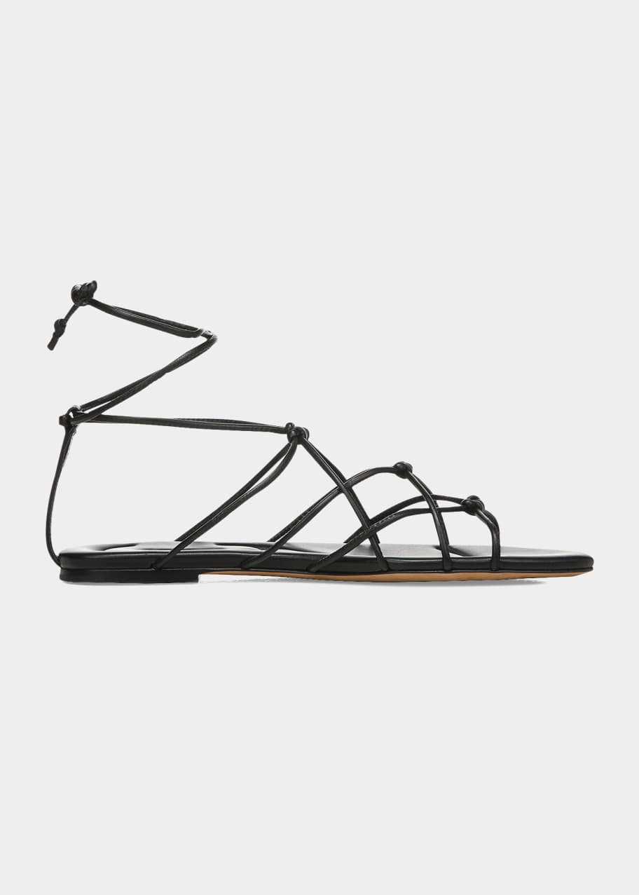 Vince Kenna Knotted Leather Gladiator Sandals - Bergdorf Goodman