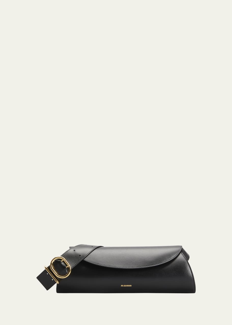 Jil Sander Cannolo Small Flap Leather Shoulder Bag - Bergdorf Goodman