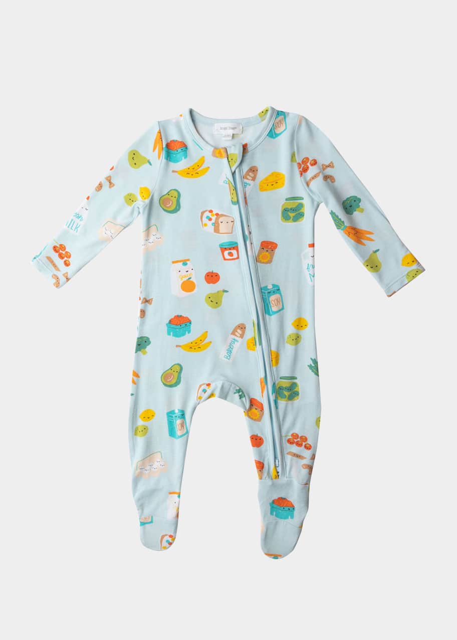 Angel Dear Kid s Happy Groceries Footie Pajamas Size Newborn 18M Bergdorf Goodman