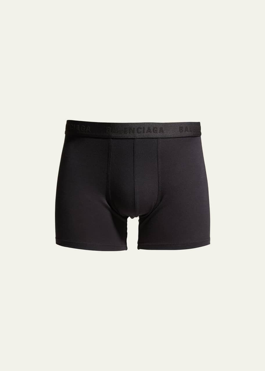 Image 1 of 1: Men's Logo Cotton Boxer Briefs