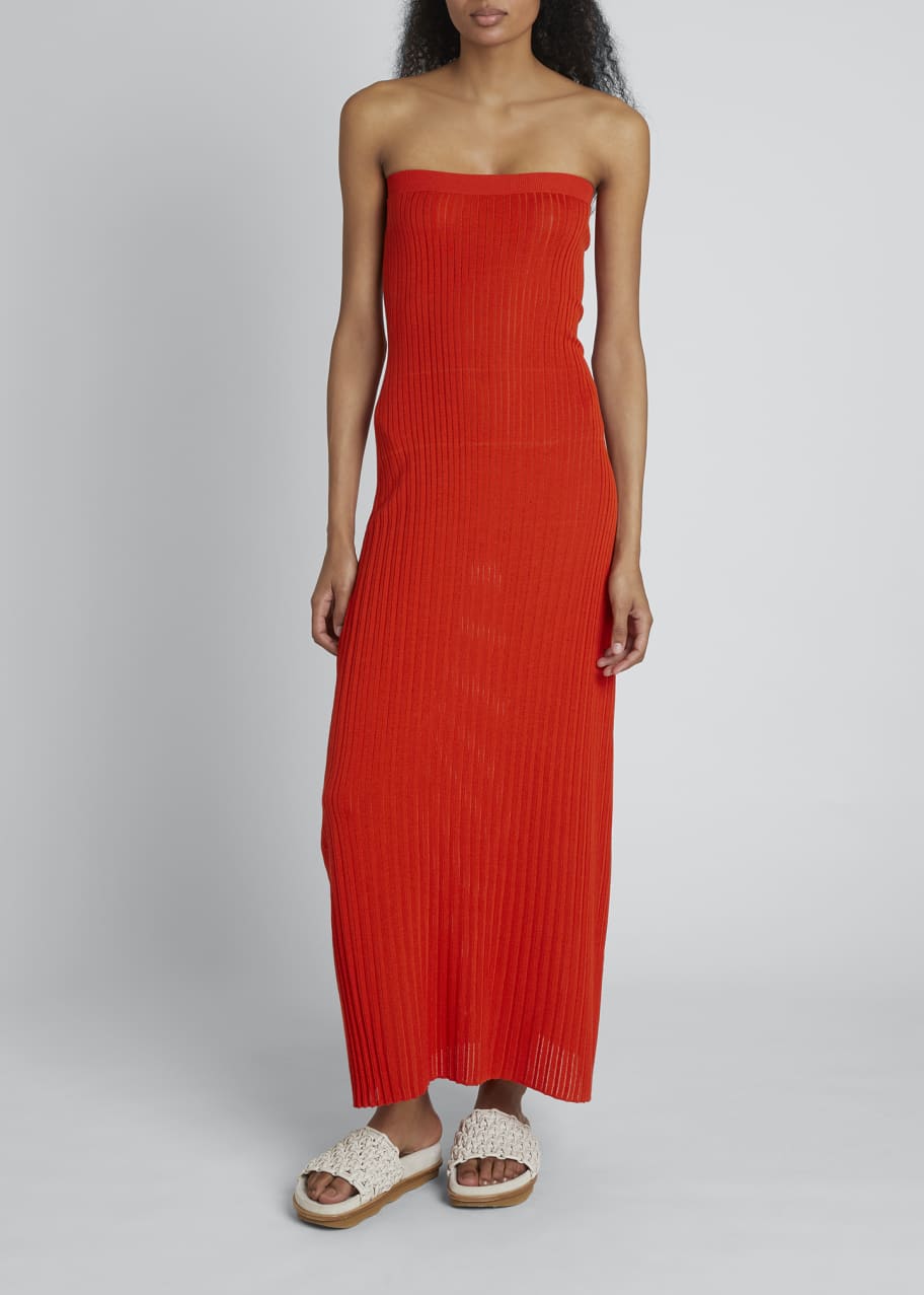 chloe strapless maxi dress Chloe Strapless Maxi Dress