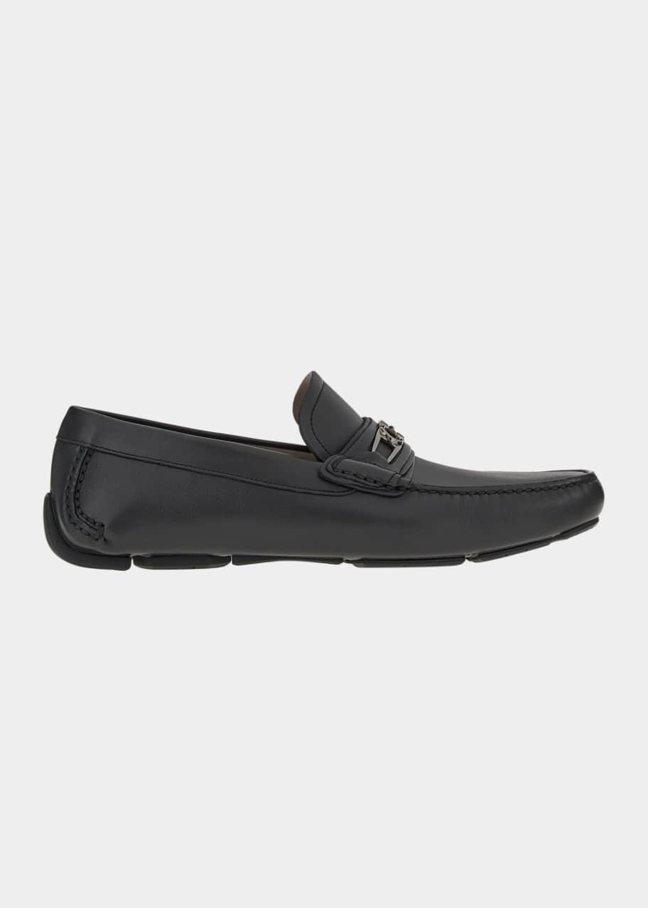 Ferragamo Men s Lagos Leather Gancini Bit Driving Shoes Bergdorf Goodman