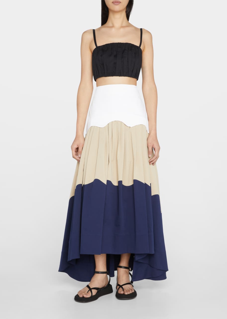 Rosie Assoulin Making Waves Layered High-Low Skirt - Bergdorf Goodman