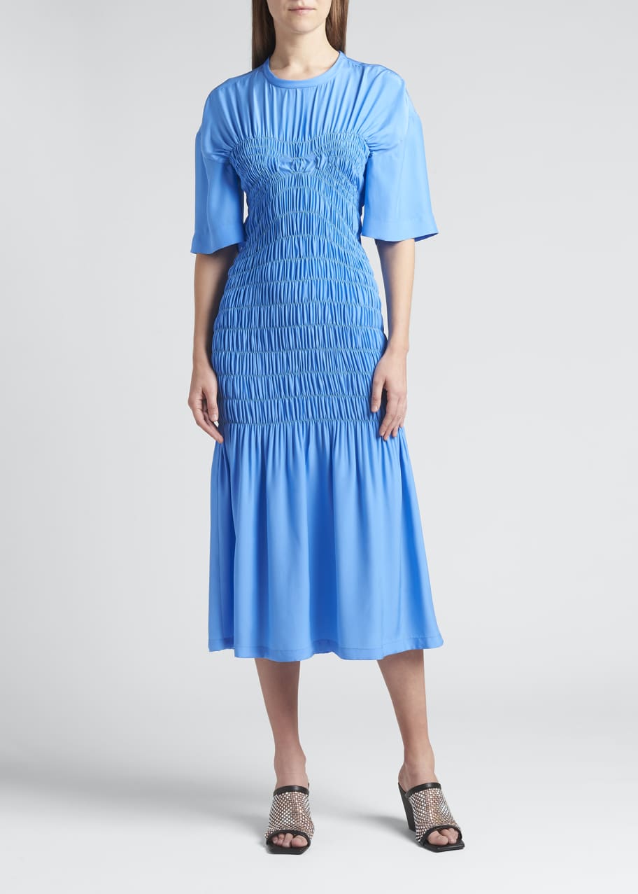 white midi dress tiered Kippa Tiered Midi Dress
