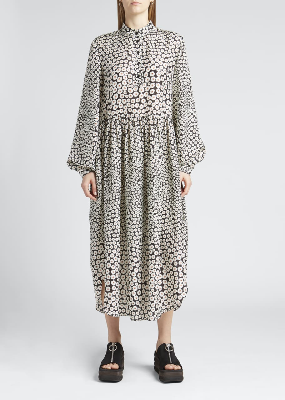 ditsy floral satin dress ASOS DESIGN satin flippy mini dress with scallop trim in ditsy floral