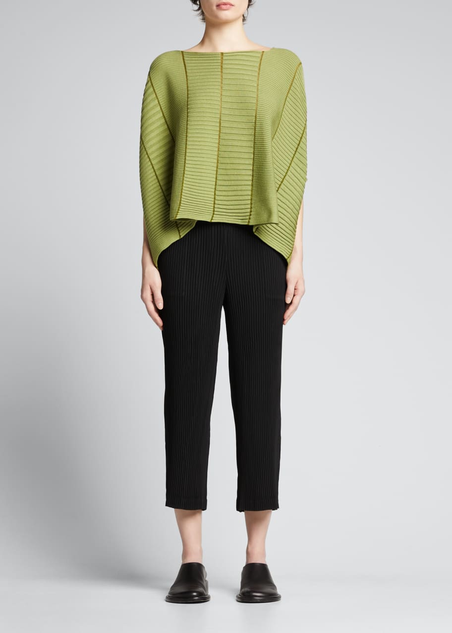 定番のお歳暮&冬ギフトの商品をすべ Issey Miyake Column Knit 3/4-Sleeve Top - Bergdorf Goodman トップス