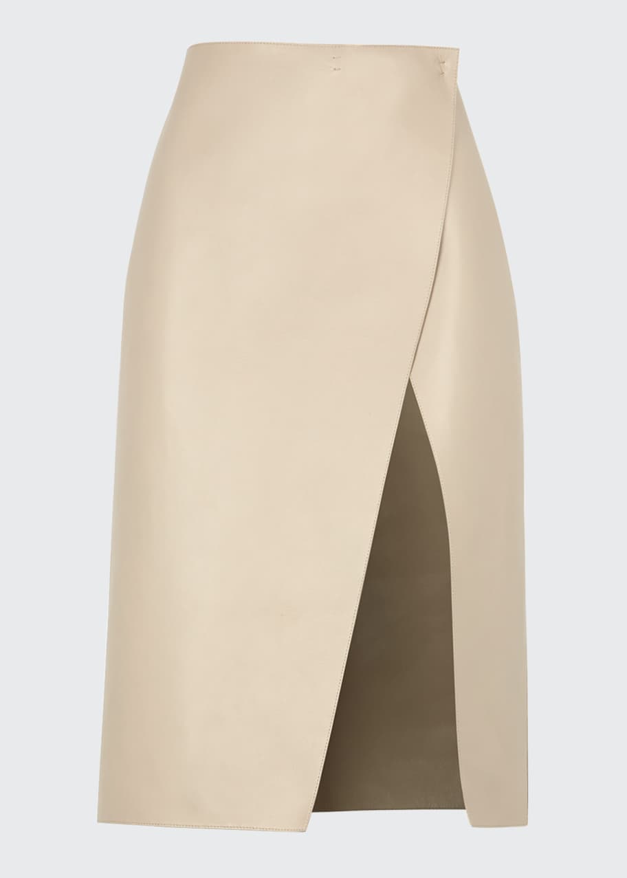 Fendi on sale leather skirt