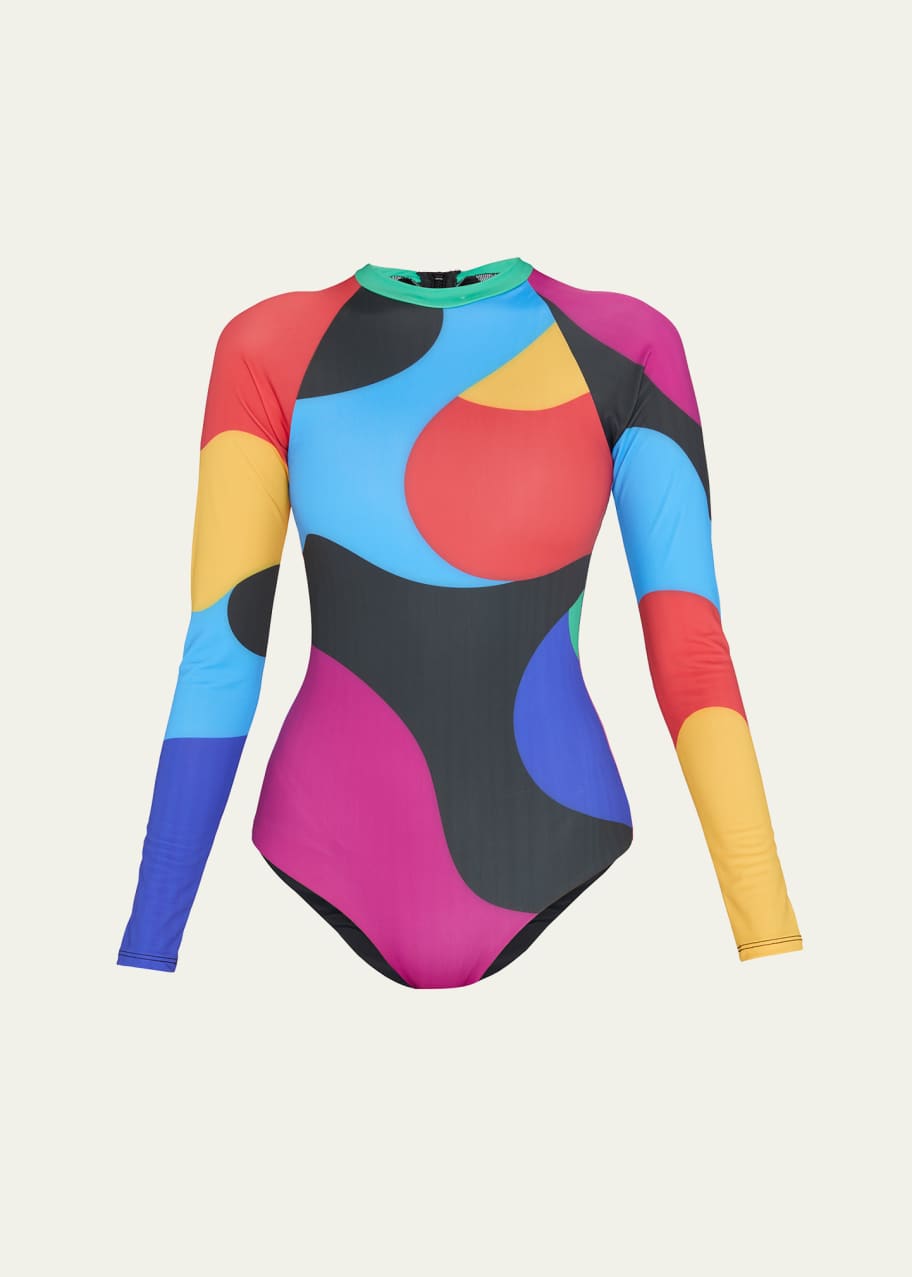 Mara hoffman long hot sale sleeve swimsuit