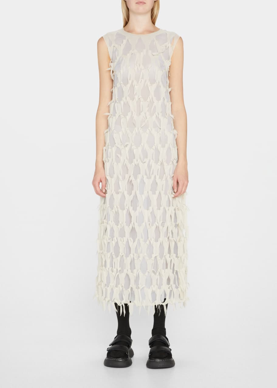 Image 1 of 1: Netted Midi Dress