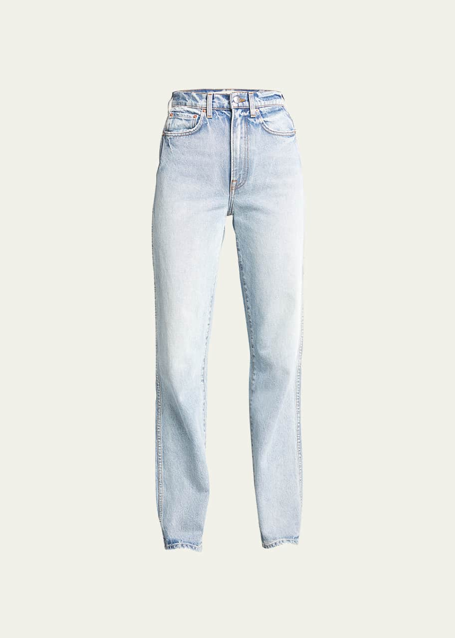 GRLFRND Sara Super High-Rise Slim-Straight Jean - Bergdorf Goodman