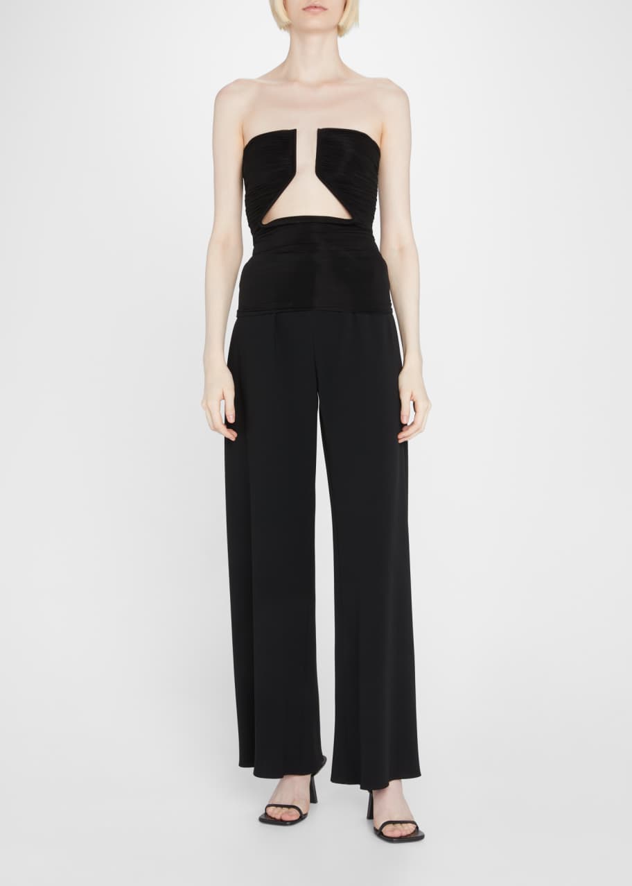 Rick Owens Open Prong Ruched Strapless Top - Bergdorf Goodman