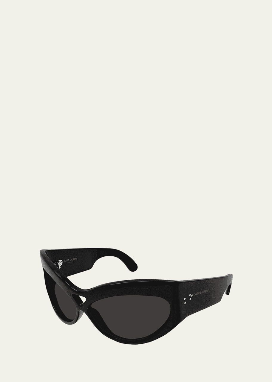 Wrap cat eye sunglasses hot sale