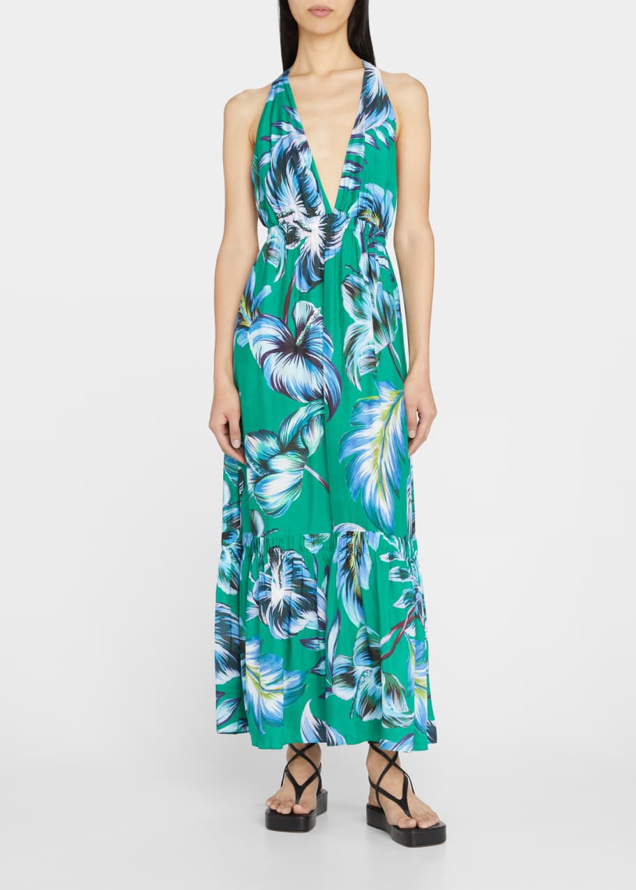 Viva Plunge Maxi Dress w Pockets
