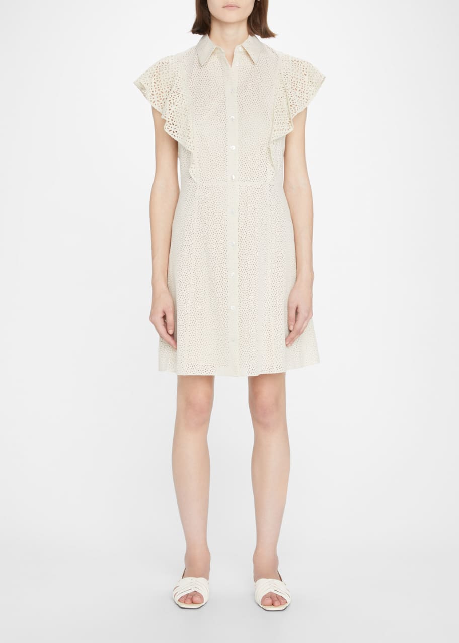Theory Draped Back Mini Dress - Bergdorf Goodman