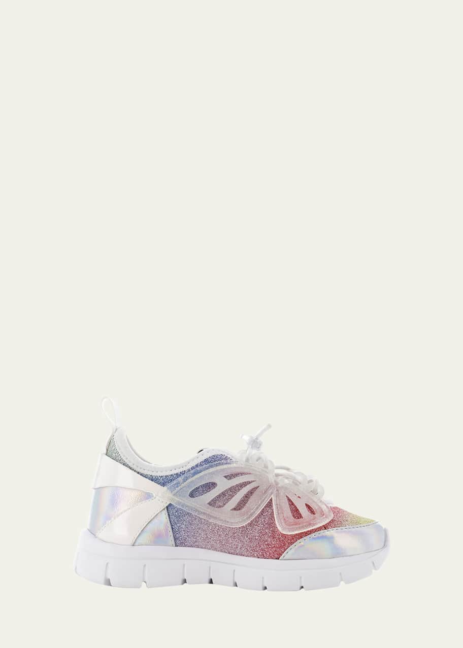 Sophia Webster Girl s Fly By Glitter Butterfly Sneakers Baby Toddler Kids Bergdorf Goodman