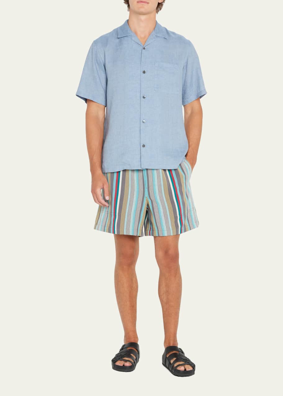Image 1 of 1: Men's Kolkata Multi-Stripe Leisure Shorts