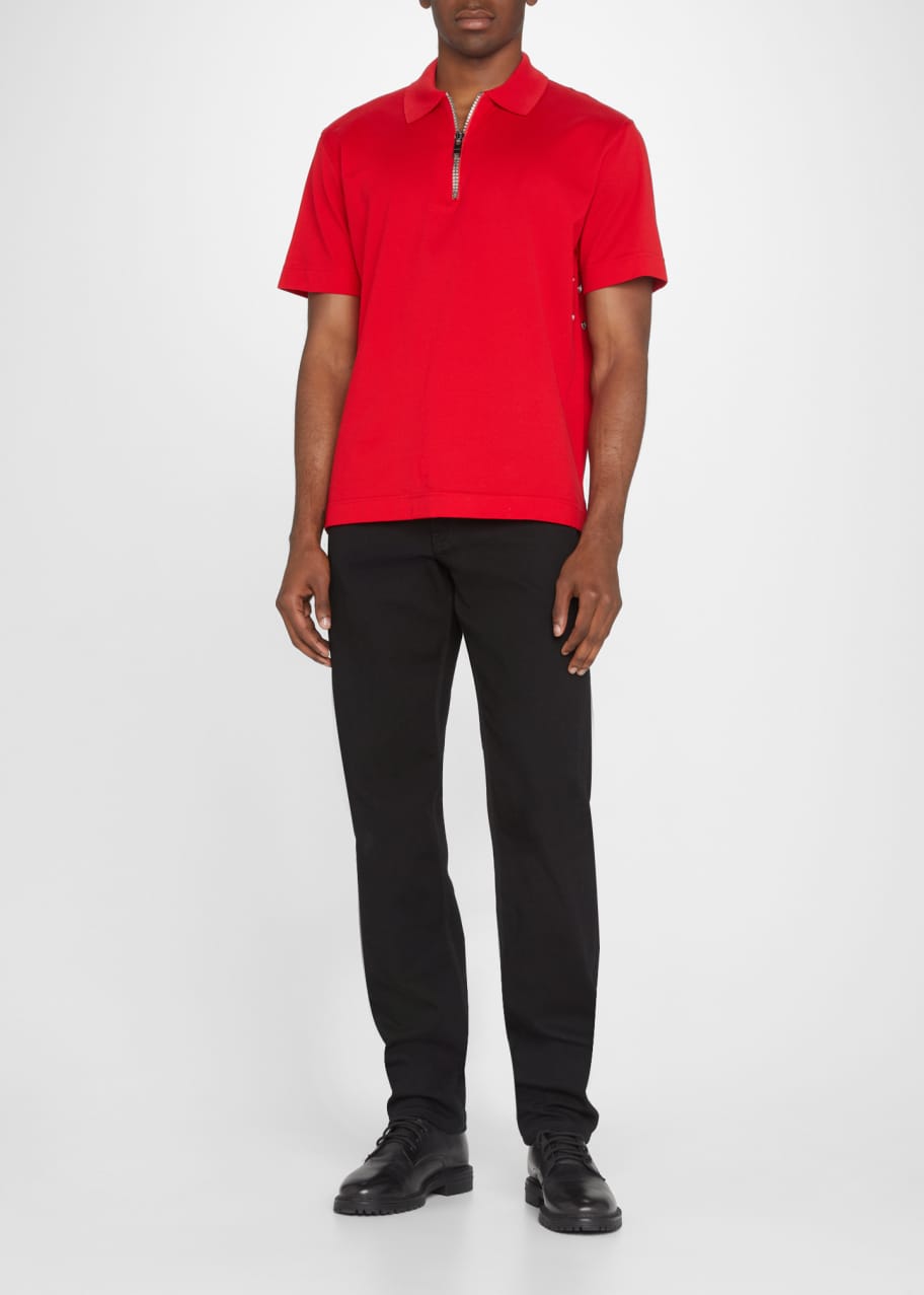 Givenchy Men's 4G Classic-Fit Zip Polo Shirt - Bergdorf Goodman