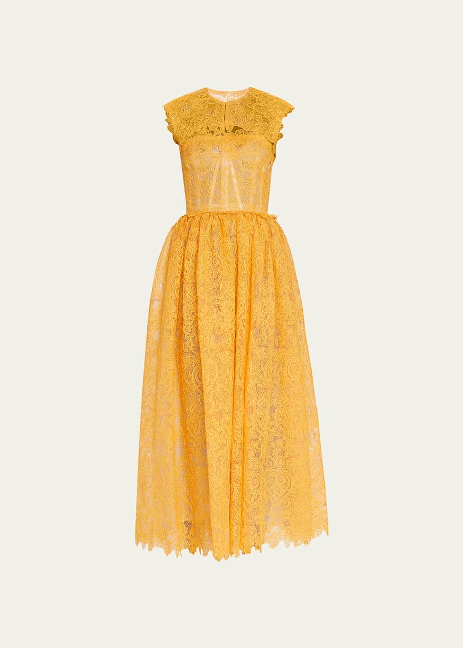 green emerald velvet dress A-LINE SLEEVELESS LAME PLEATING DRESS J. Mendel main image 0