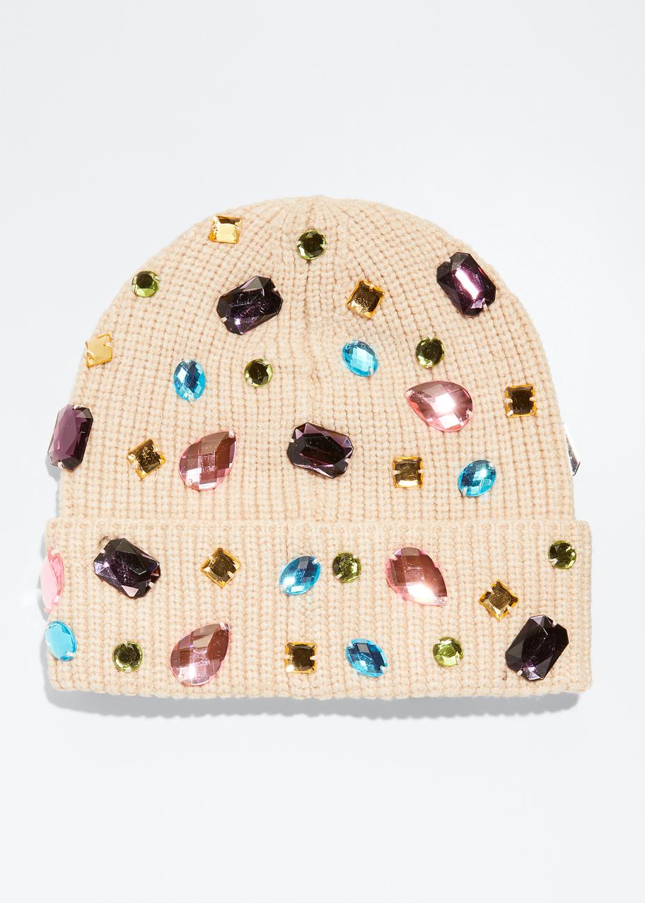 100% Authentic LELE SADOUGHI Mixed Jewel Womens Beanie Hat Mixed Jewel Beanie | LELE SADOUGHI DESIGNS – Marissa Collections main image 3