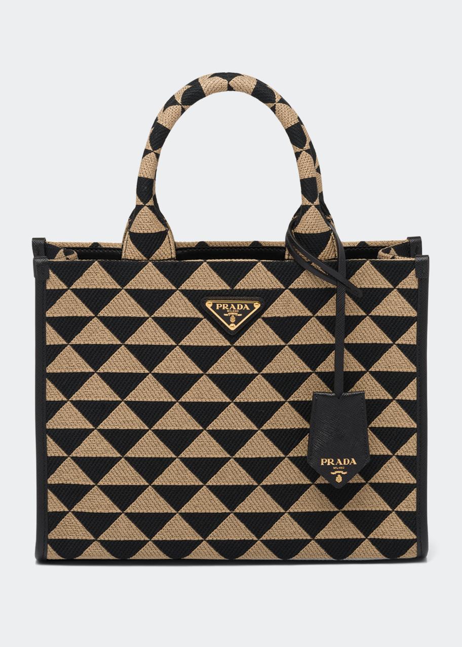 prada triangle canvas bag