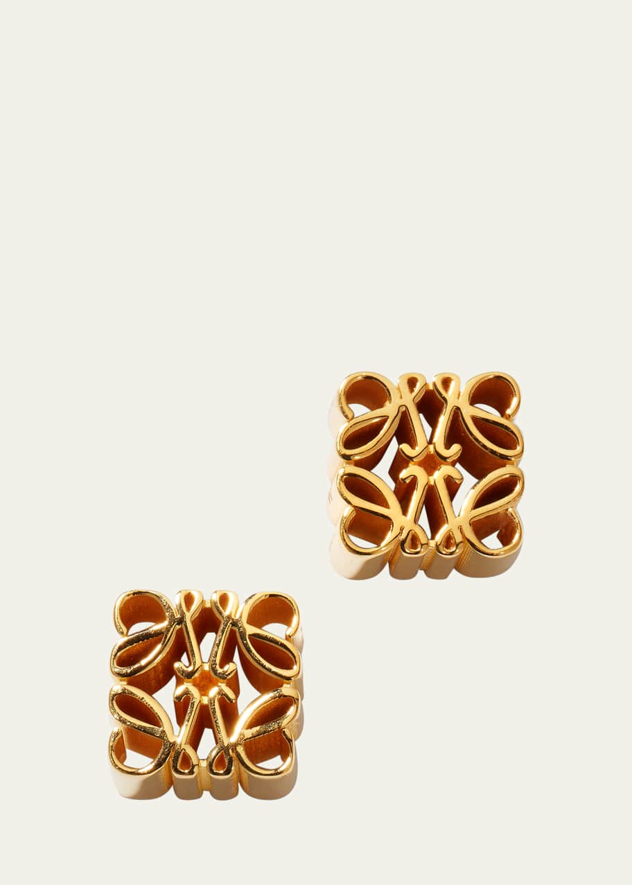 ピアス LOEWE GOLD ANAGRAM EARRINGS Gold Anagram Pebble gold-plated earrings | LOEWE | NET-A-PORTER