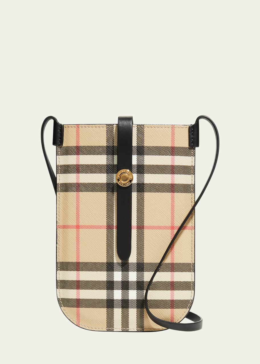 Anne Vintage Check Phone Crossbody Bag