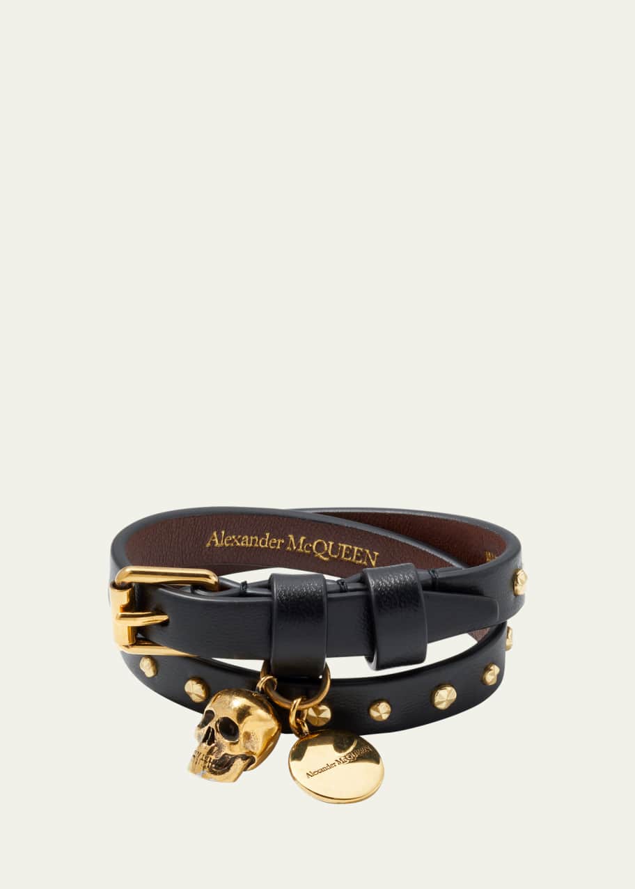 Double Wrap Leather Bracelet