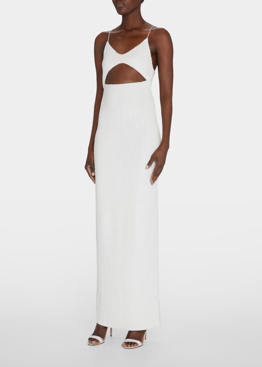 slim fit dress slacks Aleta 1145 Prom Beaded Long Fitted Formal Dress – The Dress Outlet