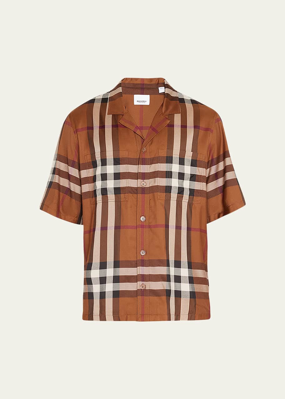 Burberry silk shirt mens new arrivals