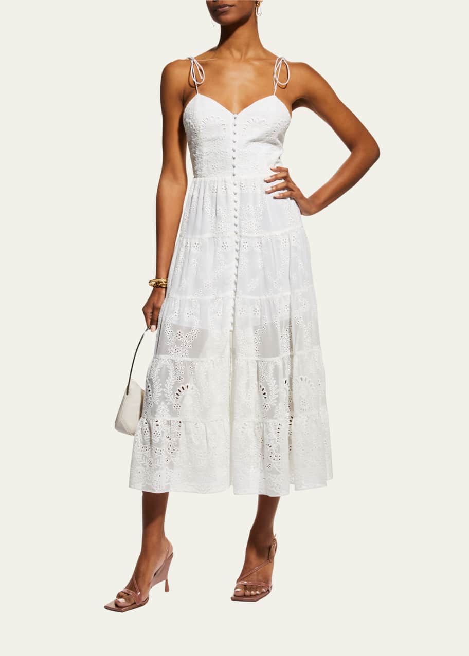 sachin and babi light blue dress Stetson Women's Allover Embroidered Denim Dress