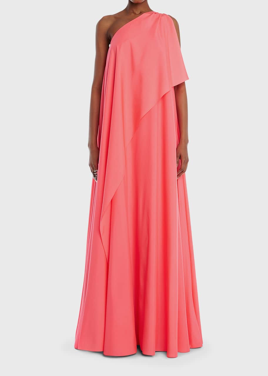 Alexander McQueen Draped One Shoulder Gown Bergdorf Goodman