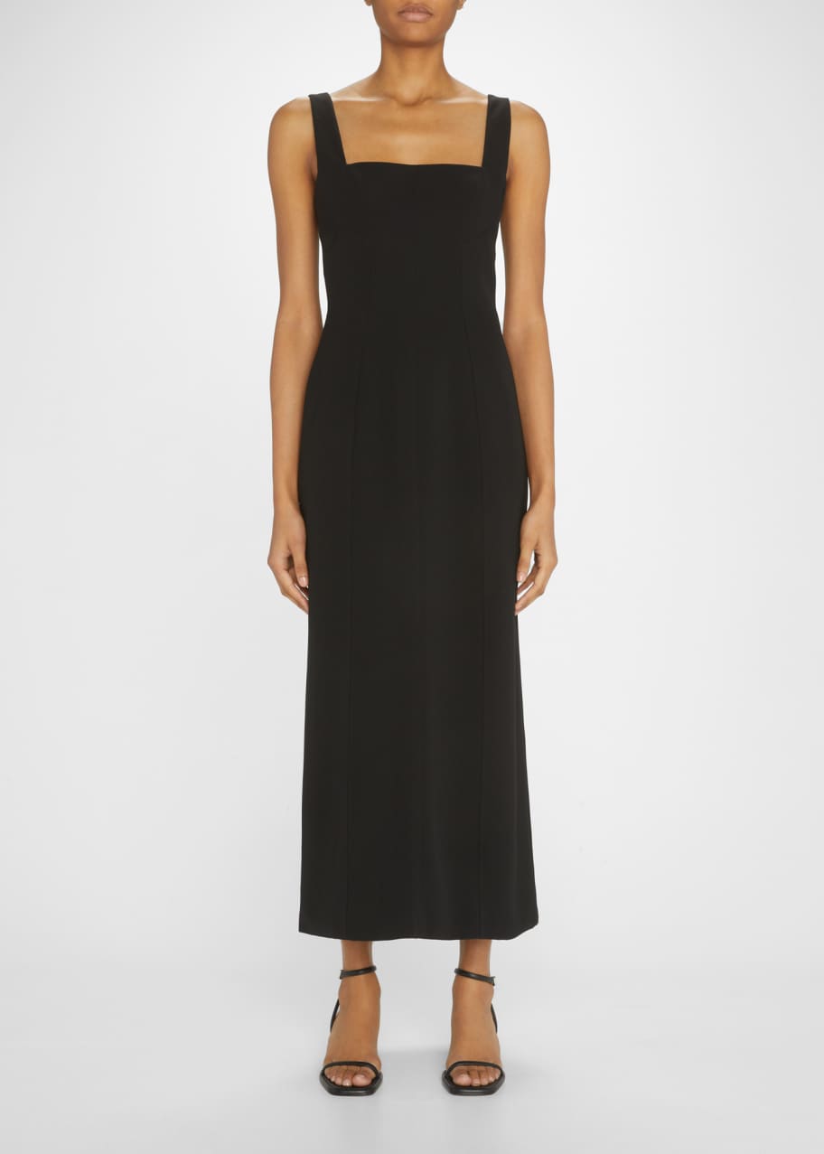 heavy satin bridesmaid dress Polaris Bridesmaid Gown
