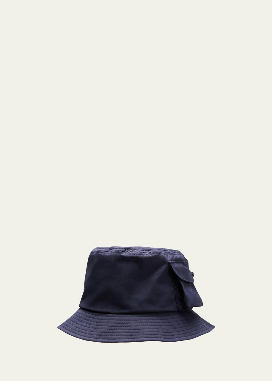 Cableami Men's Ventile Linen Bucket Hat w/ Pocket - Bergdorf Goodman