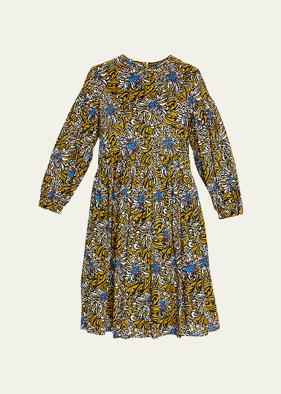 Max Mara Tolmin Floral Poplin Dress - Bergdorf Goodman