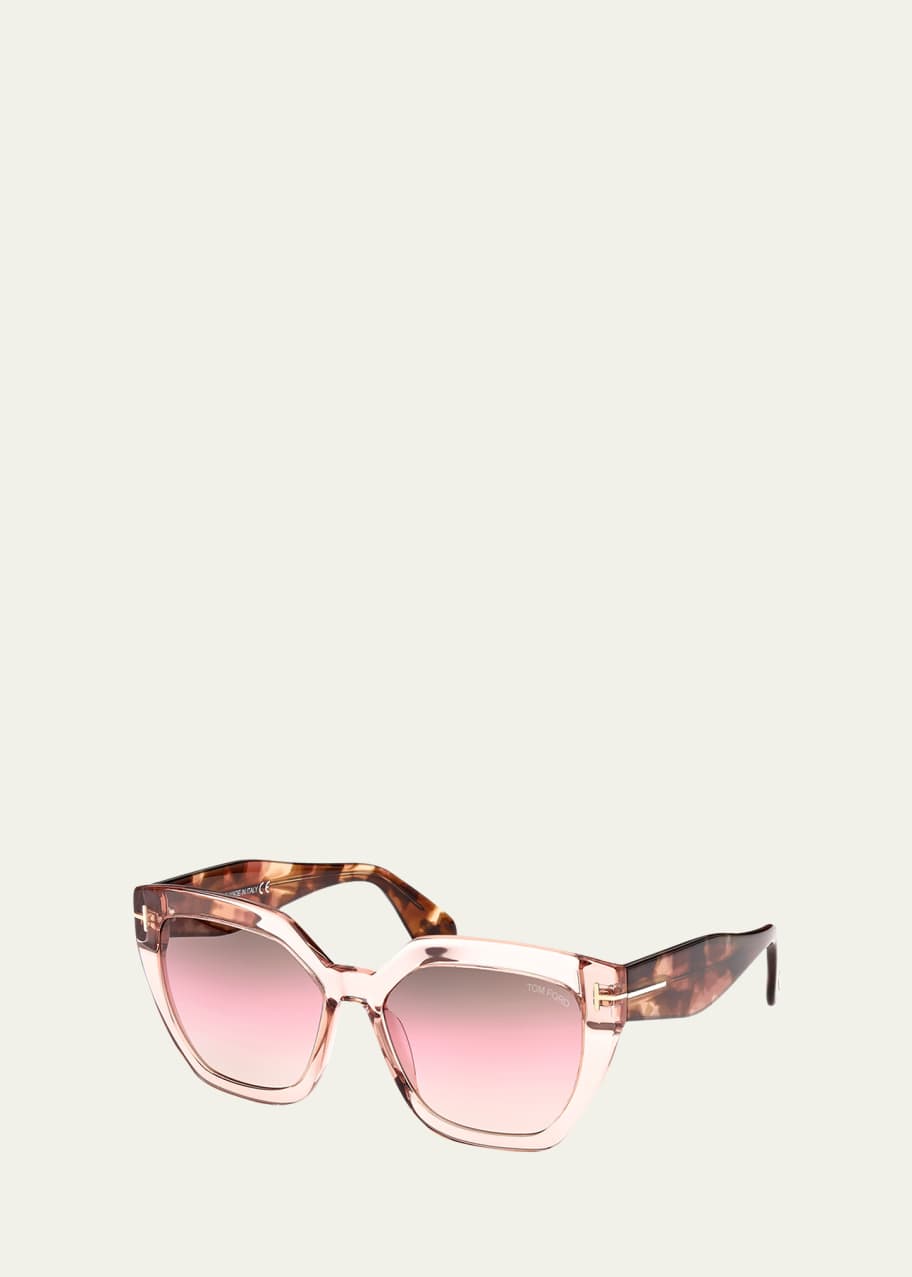 Image 1 of 1: Phoebe Square Plastic Sunglasses