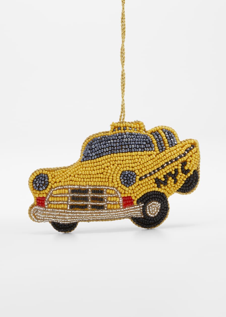 NYC Taxi Beaded Ornament