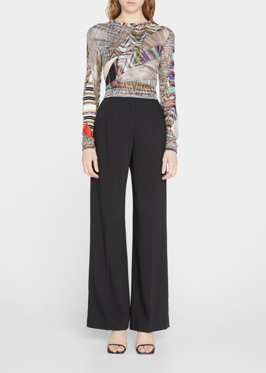 Missoni Patchwork Long-Sleeve Top - Bergdorf Goodman