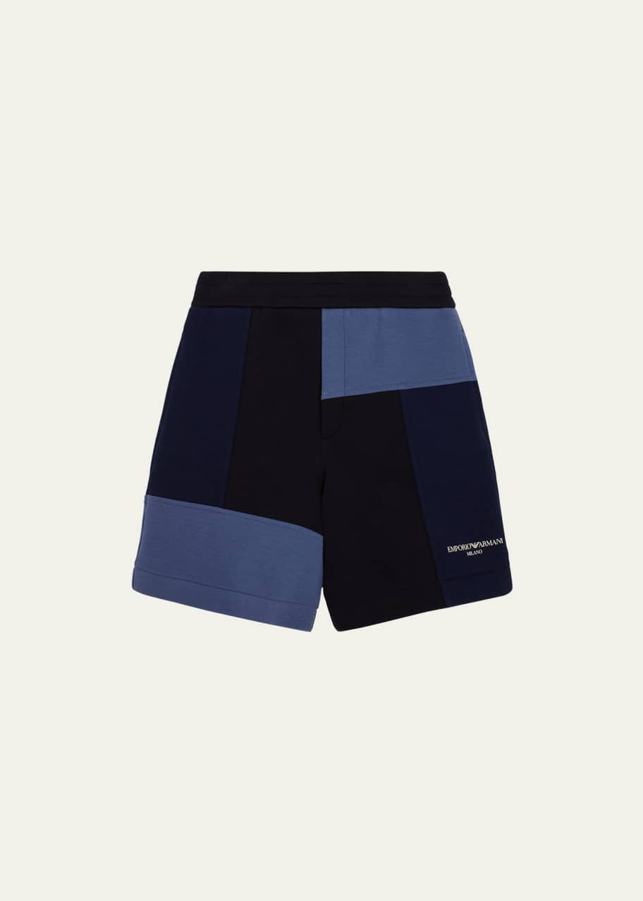 Colorblock sales jogger shorts