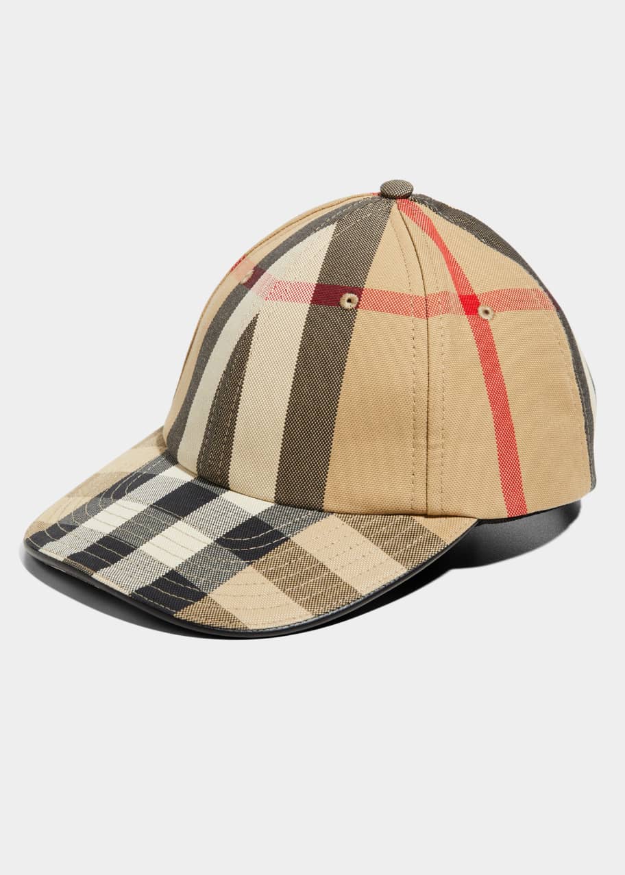Burberry Giant Check Canvas Baseball Cap - Bergdorf Goodman