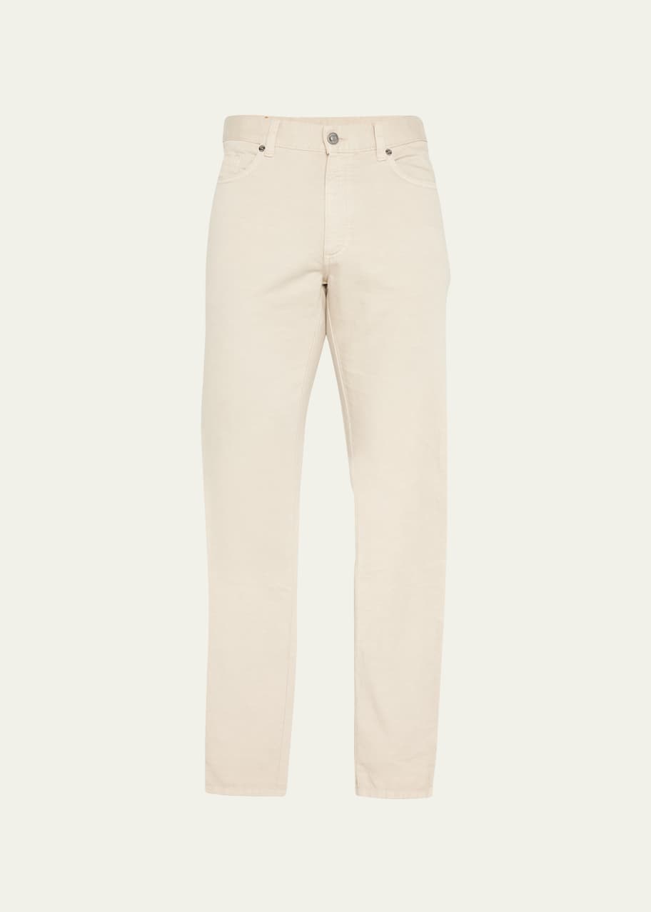 ZEGNA Men's Cotton-Linen 5-Pocket Pants - Bergdorf Goodman