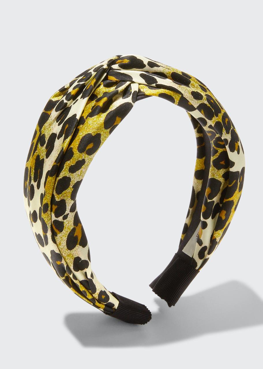 Jennifer Behr Leopard Twist Headband - Bergdorf Goodman display picture 3