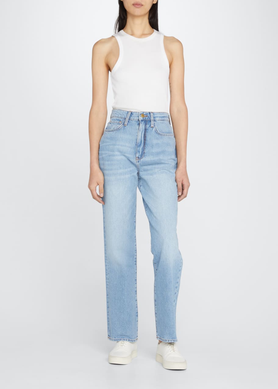 Triarchy Ms. Triarchy High Rise Straight-Leg Faded Jeans - Bergdorf Goodman
