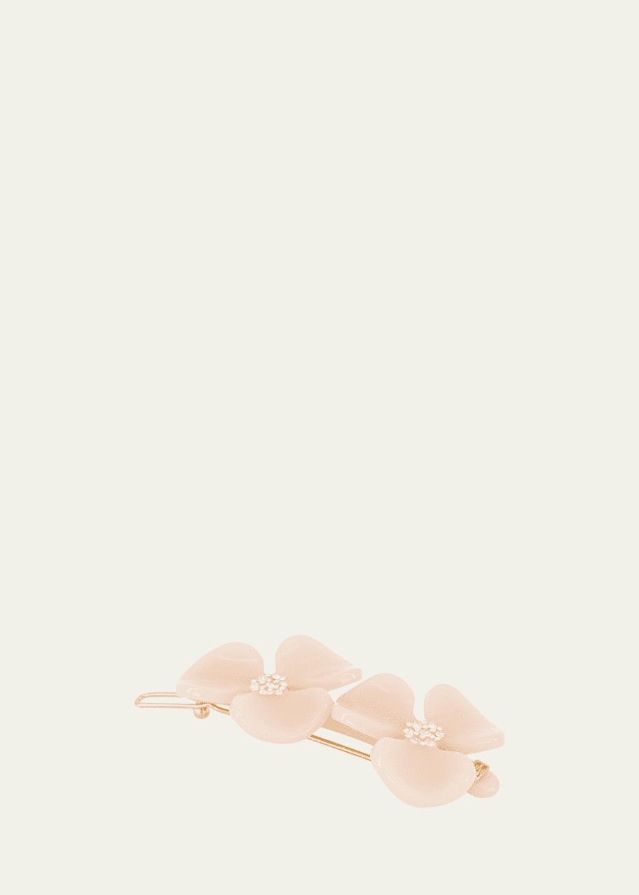 Image 1 of 1: Crystal Flower Barrette
