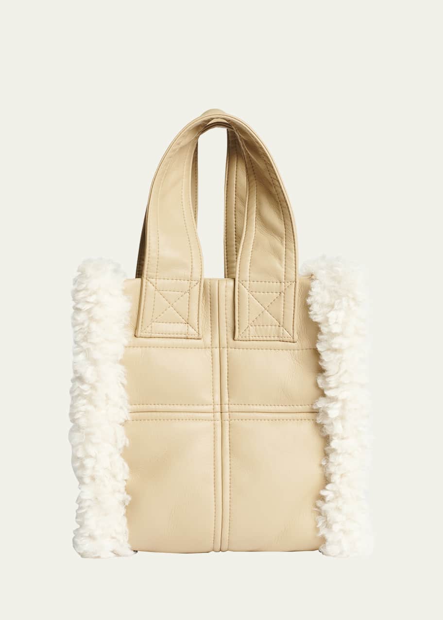 Stand studio shearling tote sales