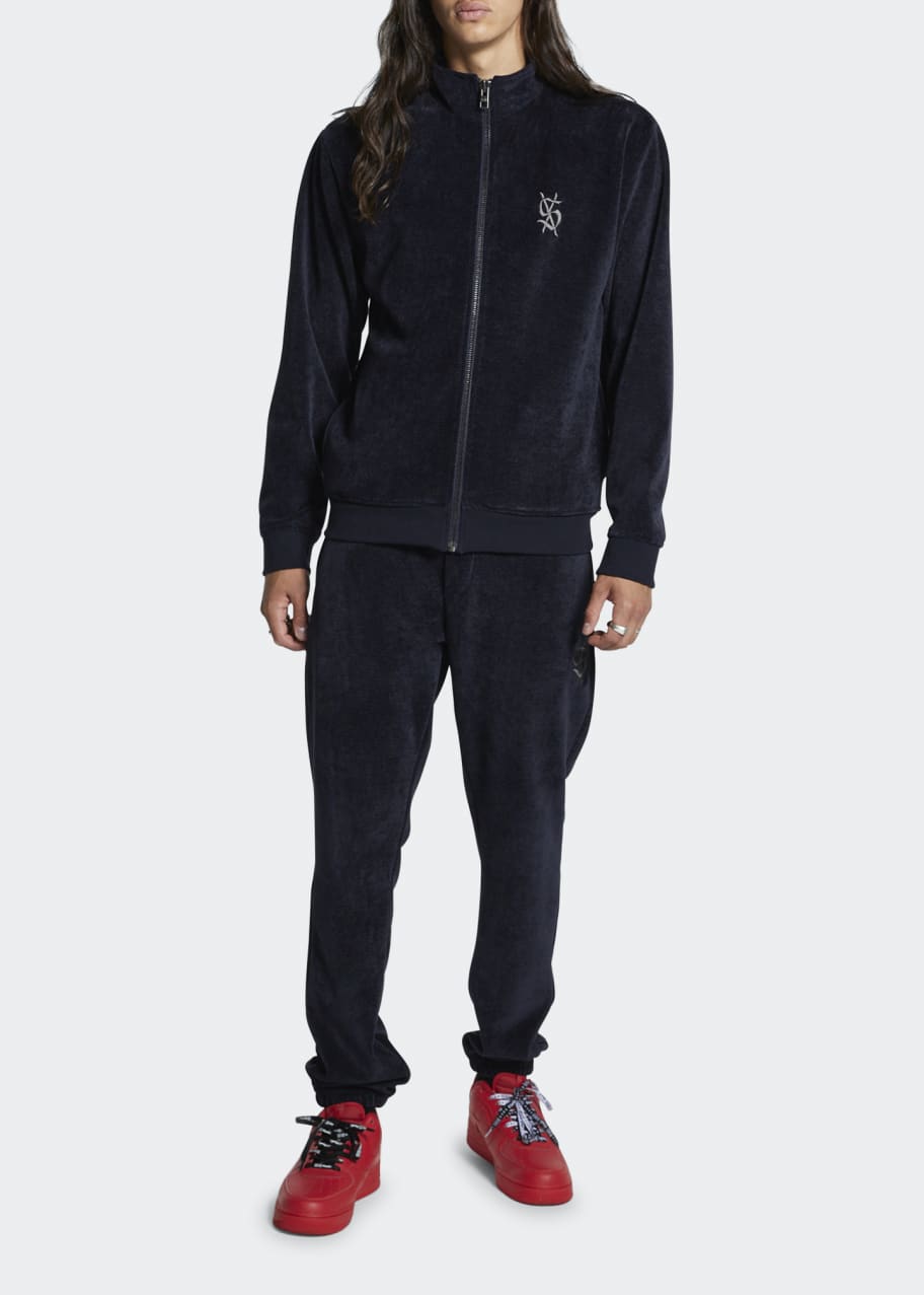 Ksubi Men's 4x4 Velour Track Jacket Bergdorf Goodman